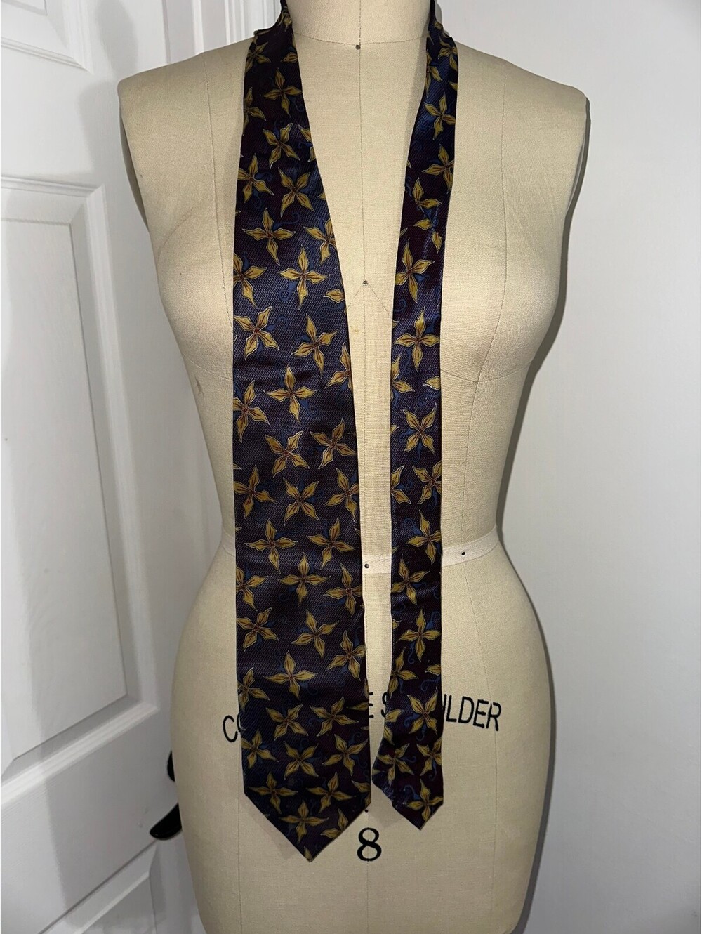 VTG JZ Richards 80s-90s Men's Silk Tie Multicolor Floral
